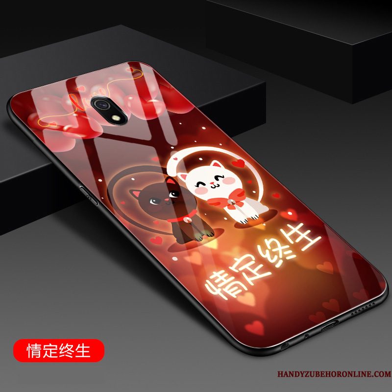 Hoesje Redmi 8a Scheppend Purpertelefoon, Hoes Redmi 8a Bescherming Rood Anti-fall