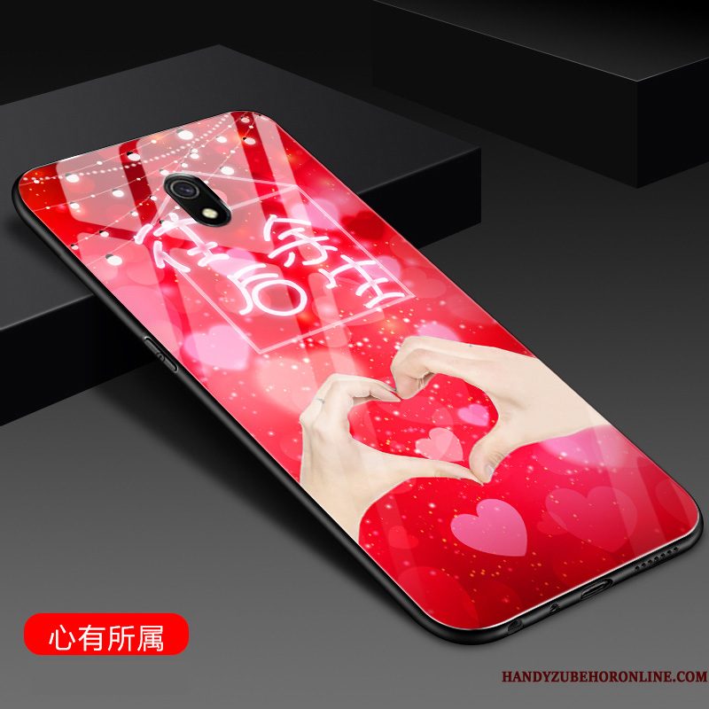 Hoesje Redmi 8a Scheppend Purpertelefoon, Hoes Redmi 8a Bescherming Rood Anti-fall