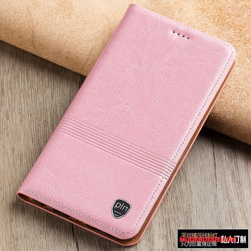 Hoesje Redmi Note 5 Folio Telefoon Rood, Hoes Redmi Note 5 Leer