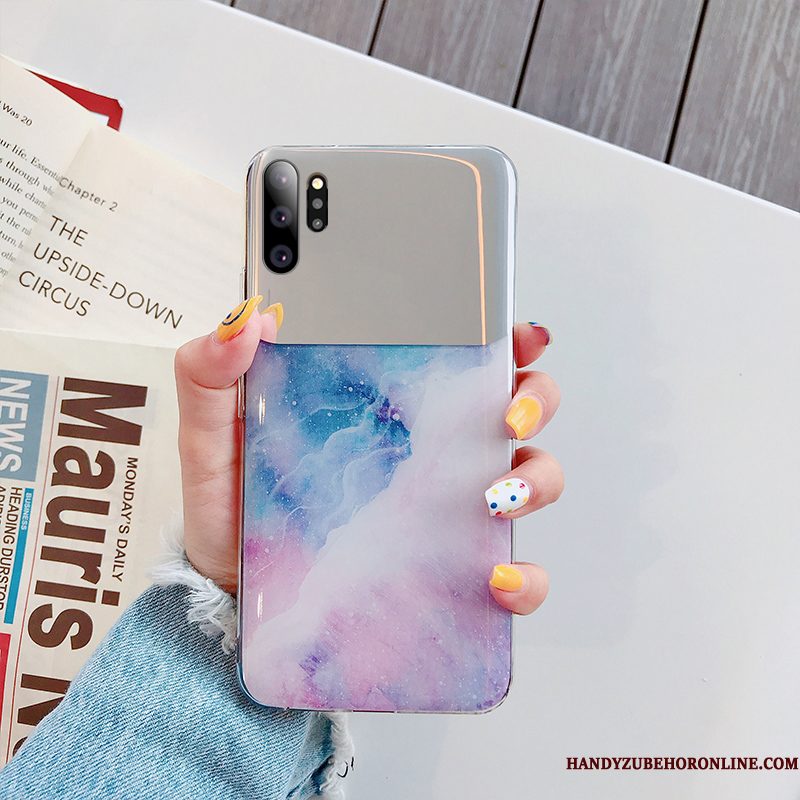 Hoesje Samsung Galaxy Note 10+ Kleur Anti-fall Trend, Hoes Samsung Galaxy Note 10+ Bescherming Telefoon Spiegel