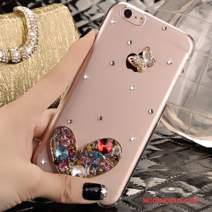 Hoesje Samsung Galaxy Note 3 Strass Telefoon Rood, Hoes Samsung Galaxy Note 3 Bescherming