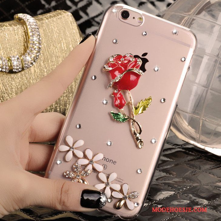 Hoesje Samsung Galaxy Note 3 Strass Telefoon Rood, Hoes Samsung Galaxy Note 3 Bescherming