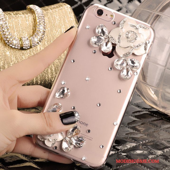 Hoesje Samsung Galaxy Note 3 Strass Telefoon Rood, Hoes Samsung Galaxy Note 3 Bescherming