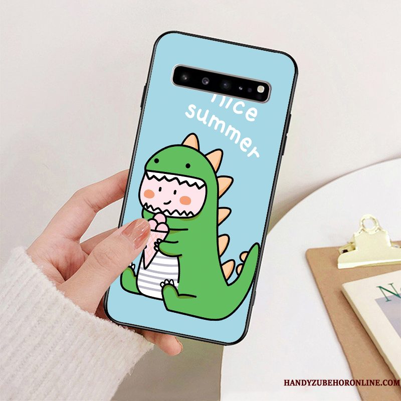 Hoesje Samsung Galaxy S10 5g Siliconen Mooie Geel, Hoes Samsung Galaxy S10 5g Zacht Lovers Anti-fall