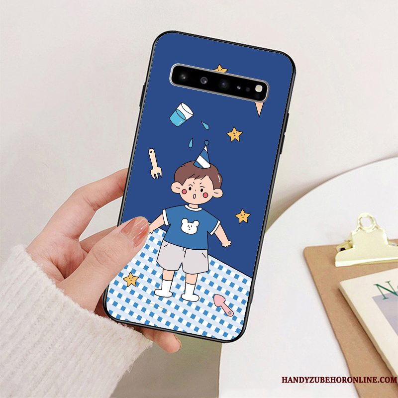 Hoesje Samsung Galaxy S10 5g Siliconen Mooie Geel, Hoes Samsung Galaxy S10 5g Zacht Lovers Anti-fall