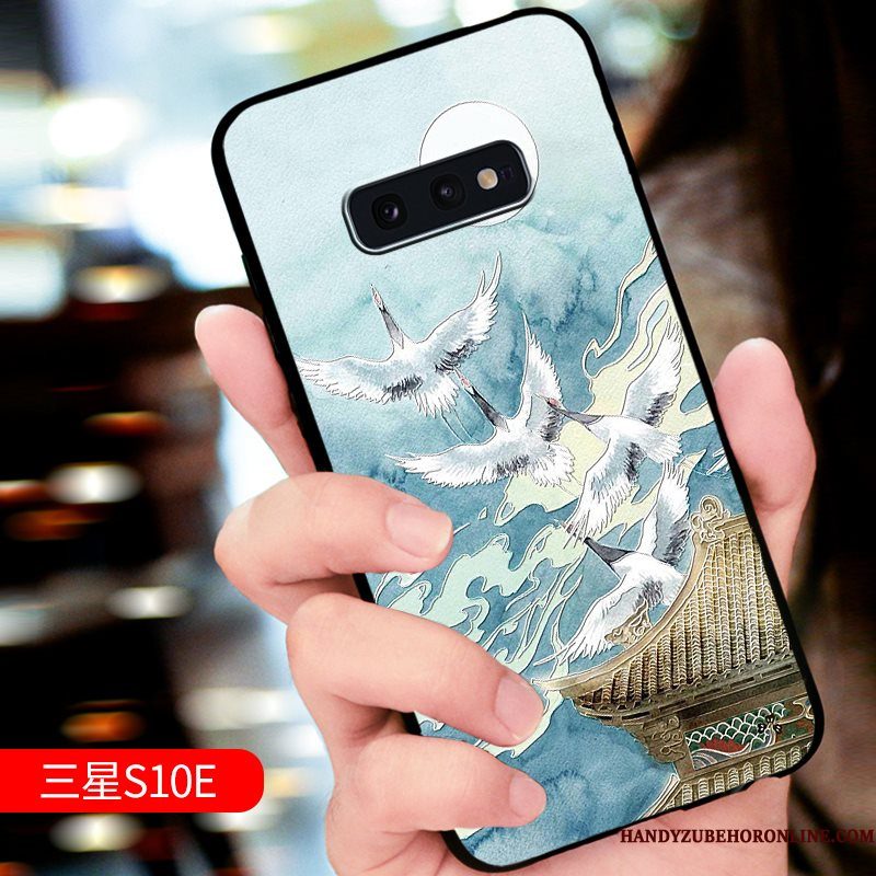 Hoesje Samsung Galaxy S10e Zakken Nieuw Groen, Hoes Samsung Galaxy S10e Bescherming Telefoon Trend