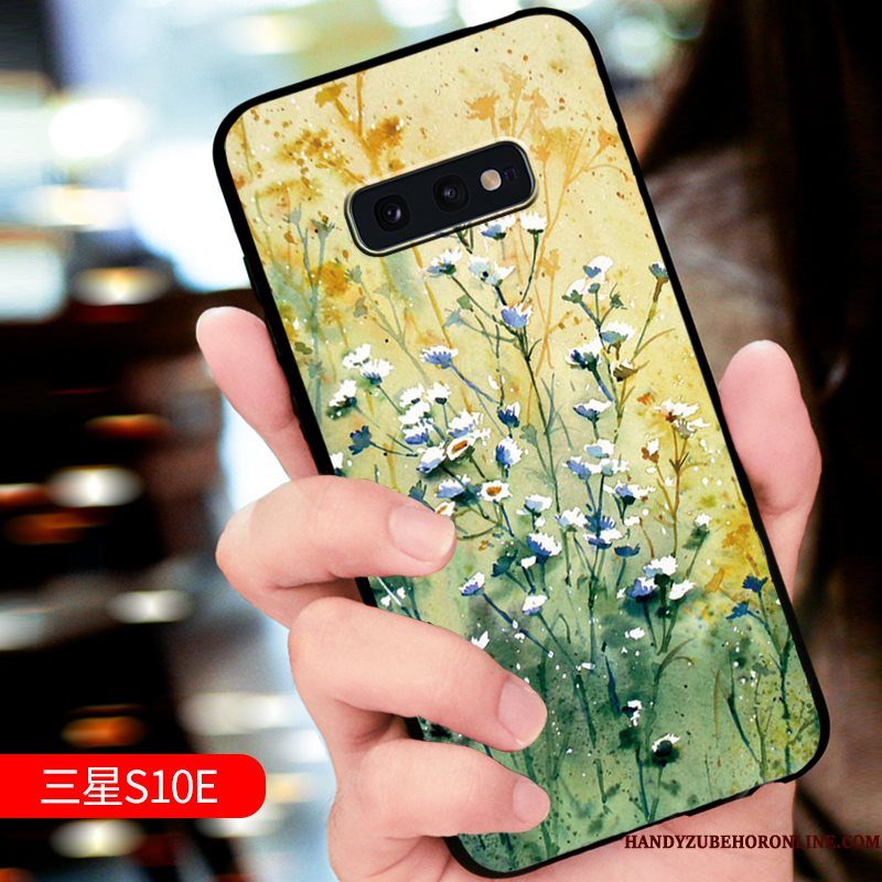 Hoesje Samsung Galaxy S10e Zakken Nieuw Groen, Hoes Samsung Galaxy S10e Bescherming Telefoon Trend