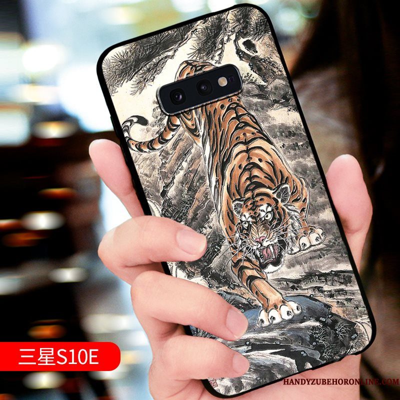 Hoesje Samsung Galaxy S10e Zakken Nieuw Groen, Hoes Samsung Galaxy S10e Bescherming Telefoon Trend