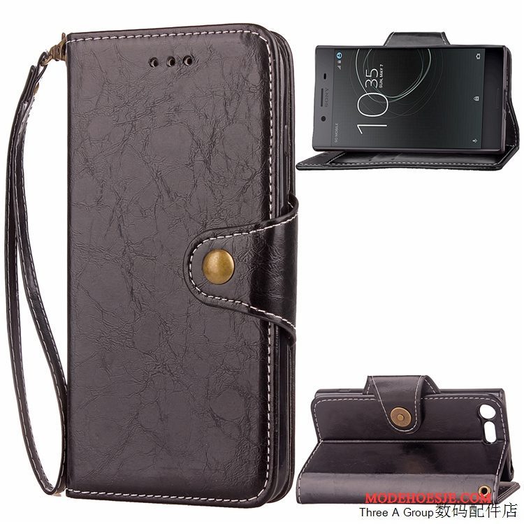 Hoesje Sony Xperia X Compact Folio Telefoon, Hoes Sony Xperia X Compact Leer