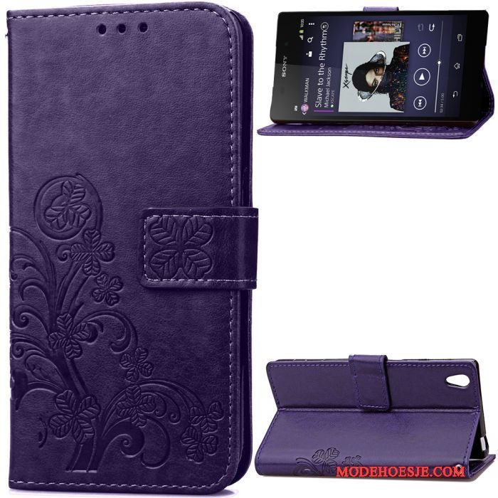 Hoesje Sony Xperia Z2 Siliconen Rood Hanger, Hoes Sony Xperia Z2 Zakken Anti-fall