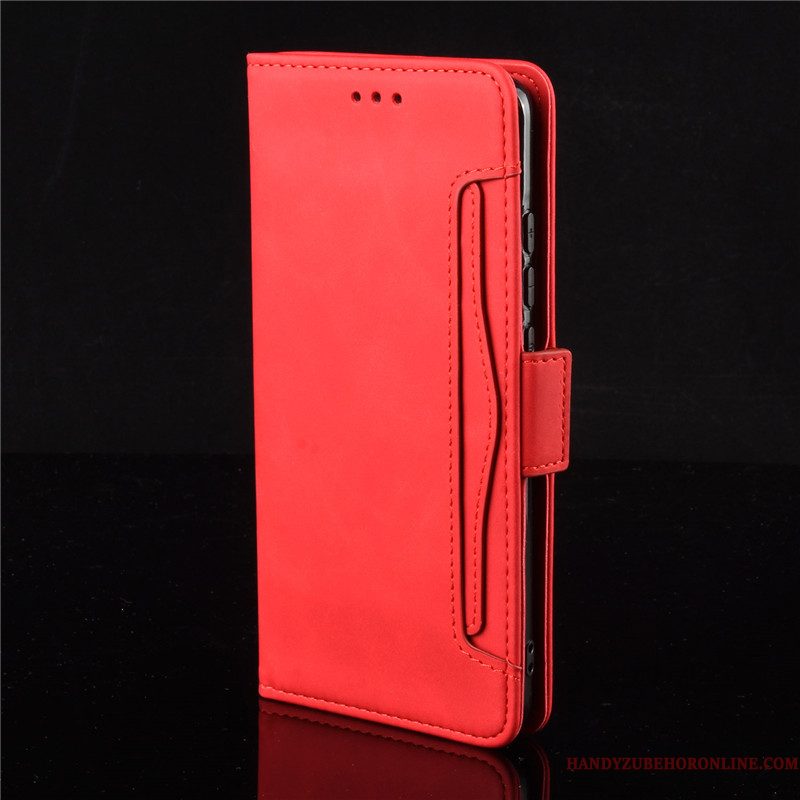 Hoesje Xiaomi Mi 10 Leer Roze Mini, Hoes Xiaomi Mi 10 Bescherming Telefoon