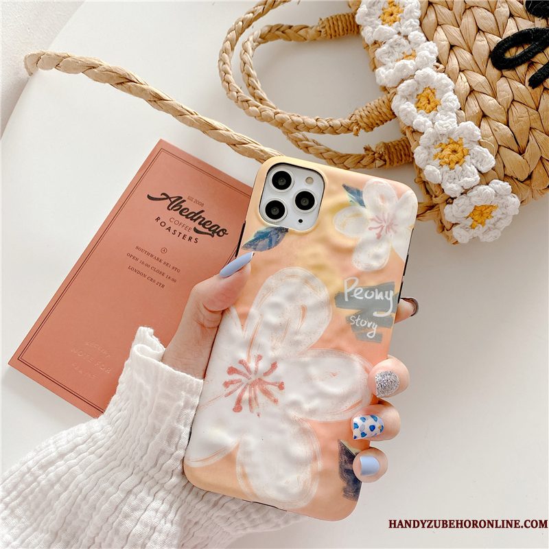 Hoesje iPhone 11 Pro Kunsttelefoon, Hoes iPhone 11 Pro Roze Bloemen