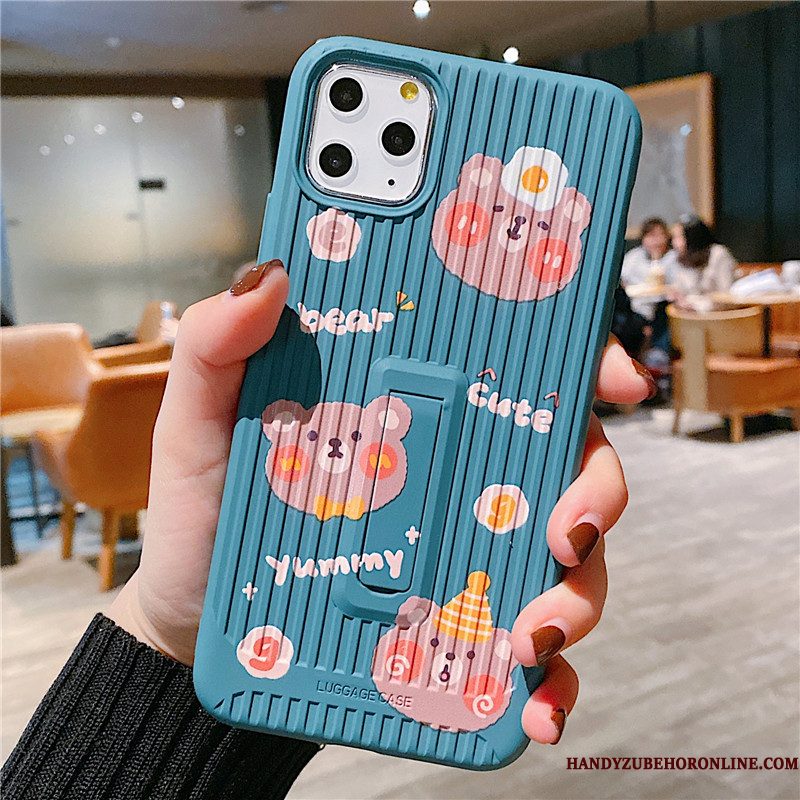 Hoesje iPhone 11 Pro Scheppend Lovers Mooie, Hoes iPhone 11 Pro Zacht Beren Rood