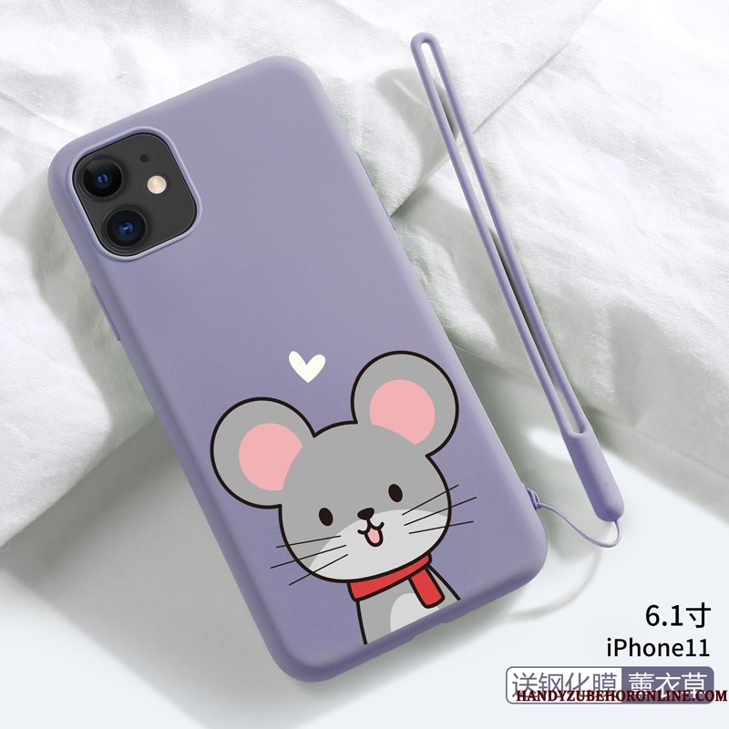 Hoesje iPhone 11 Spotprent Hanger Dun, Hoes iPhone 11 Zacht Trendy Merktelefoon