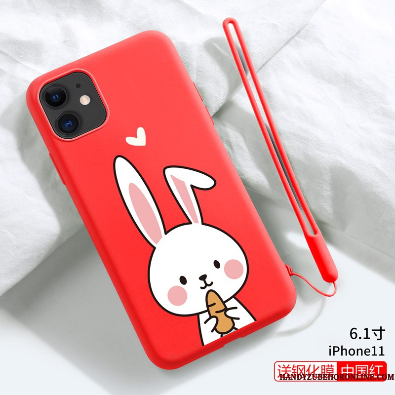 Hoesje iPhone 11 Spotprent Hanger Dun, Hoes iPhone 11 Zacht Trendy Merktelefoon