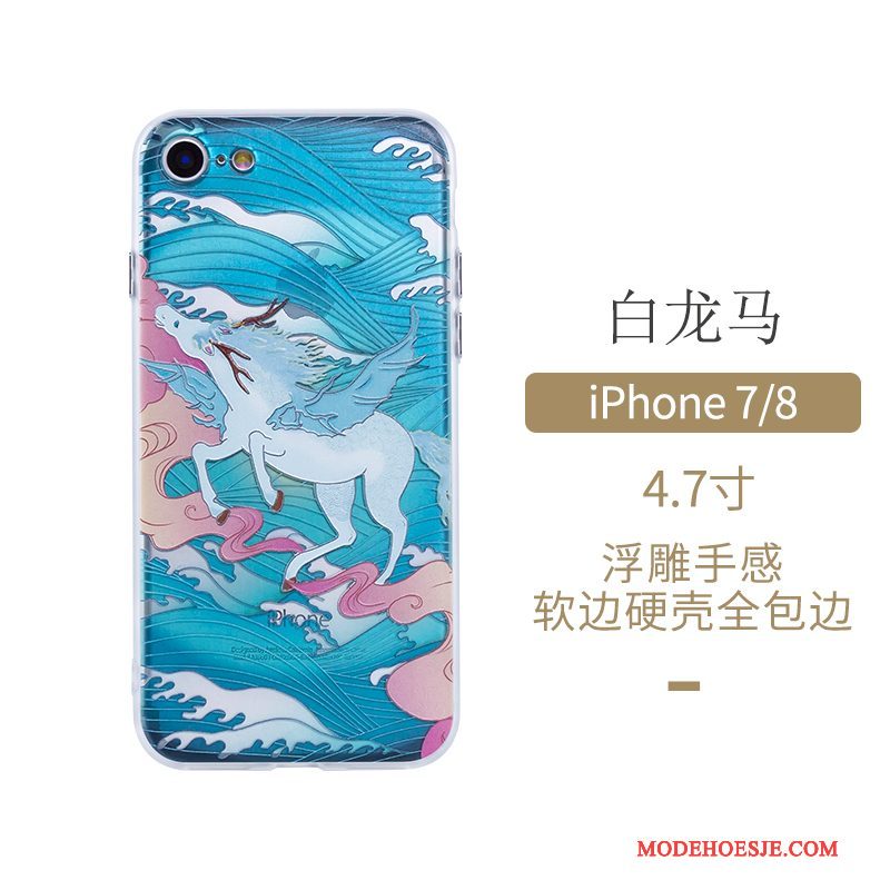 Hoesje iPhone 7 Bescherming Telefoon Anti-fall, Hoes iPhone 7 Chinese Stijl Kunst