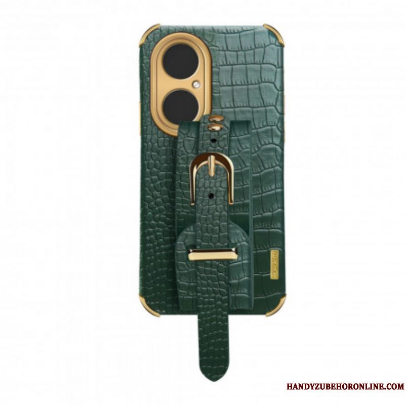 Hoesje voor Huawei P50 Pro Croco Band