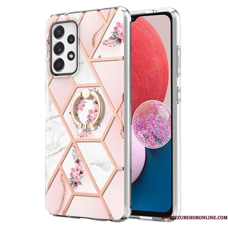 Hoesje voor Samsung Galaxy A13 Bloemen String Kat