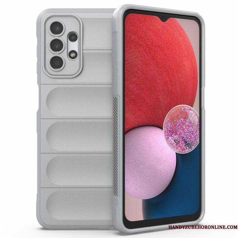 Hoesje voor Samsung Galaxy A13 Imitatielakleer Met Knoop