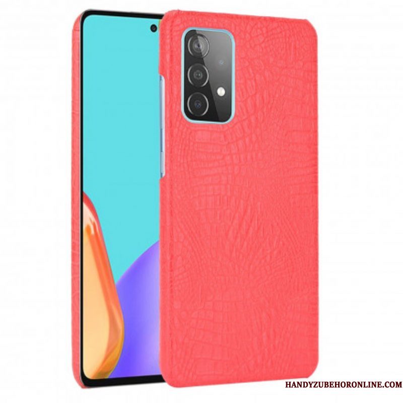 Hoesje voor Samsung Galaxy A52 4G / A52 5G / A52s 5G Krokodillenhuid-effect