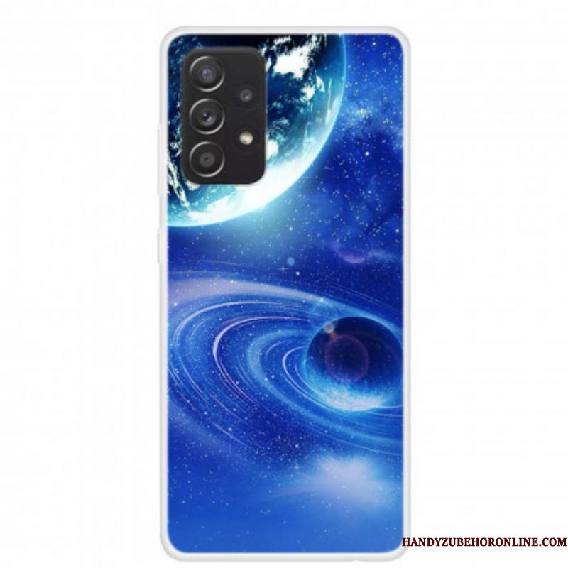 Hoesje voor Samsung Galaxy A52 4G / A52 5G / A52s 5G Siliconen Planeten