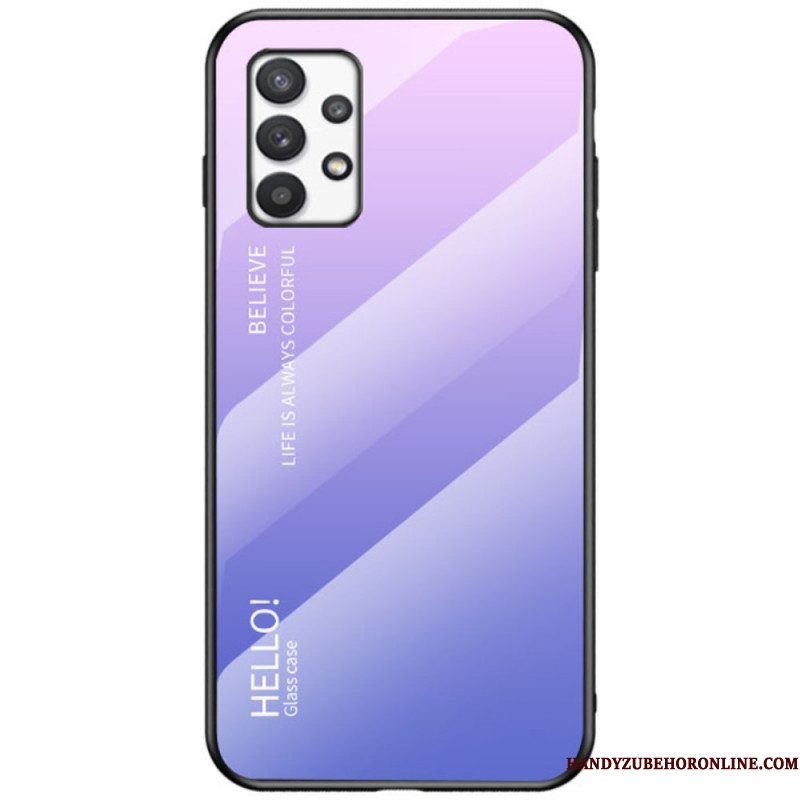 Hoesje voor Samsung Galaxy A53 5G Gehard Glas Hallo