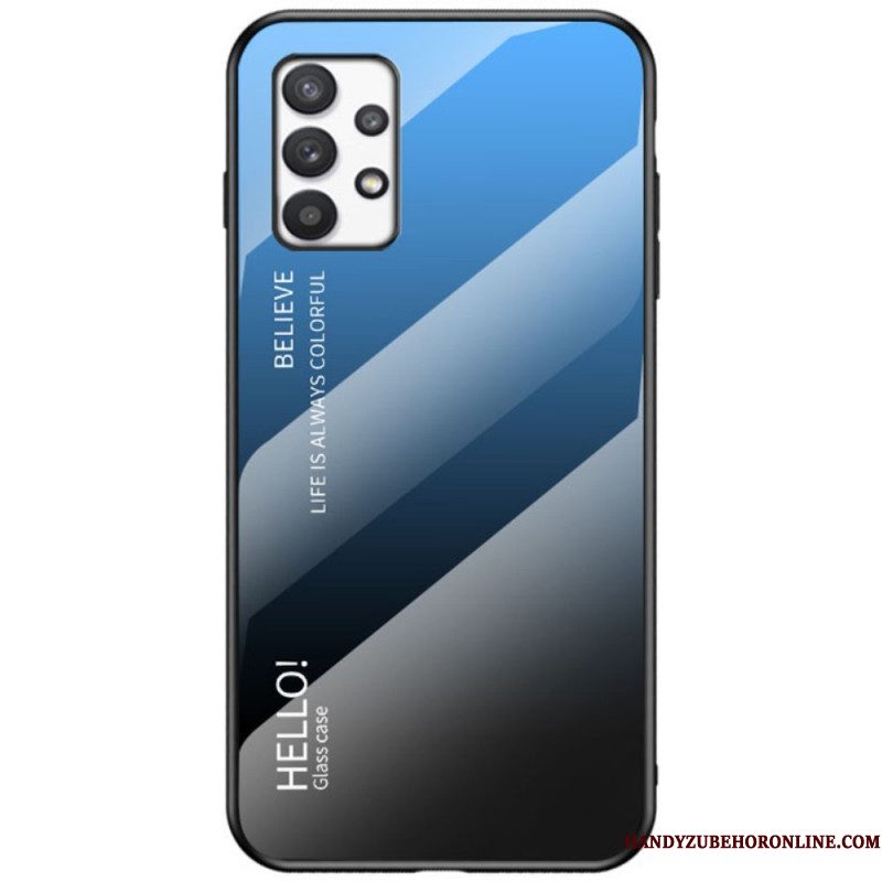 Hoesje voor Samsung Galaxy A53 5G Gehard Glas Hallo