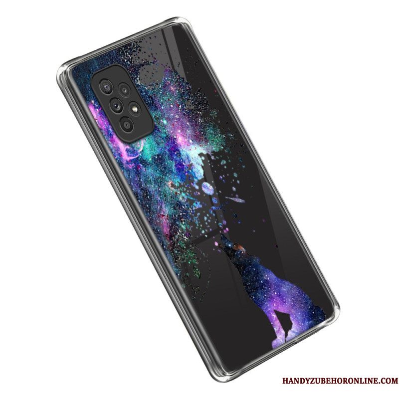 Hoesje voor Samsung Galaxy A53 5G Naadloze Wolven