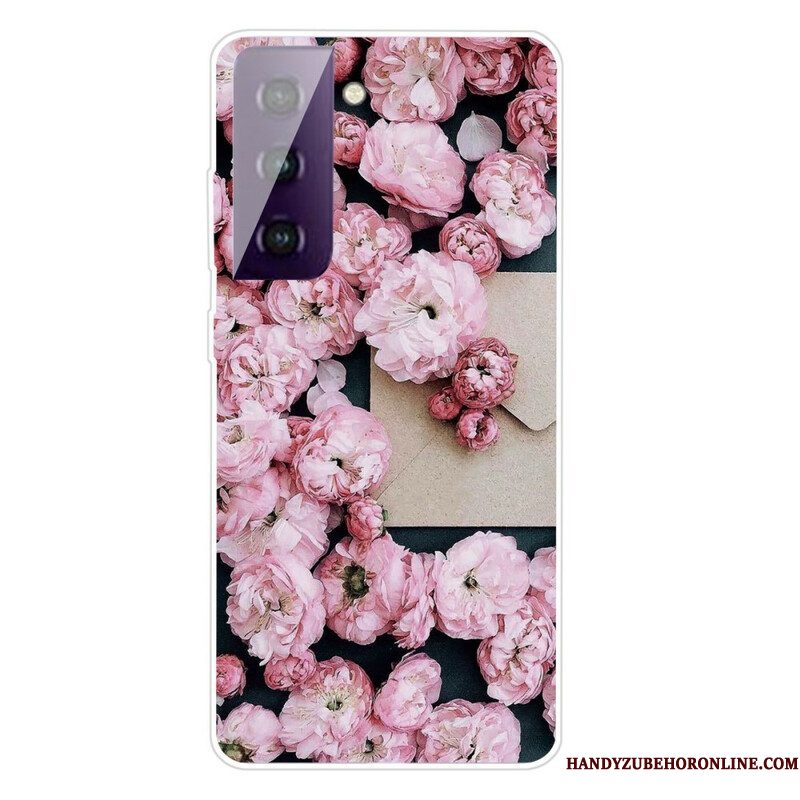 Hoesje voor Samsung Galaxy S21 FE Intense Bloemen