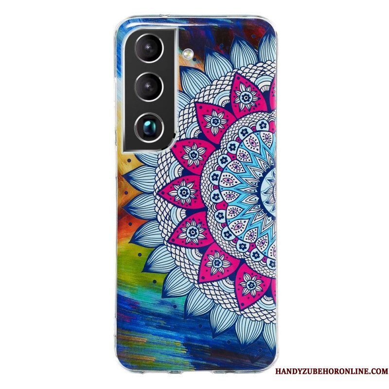 Hoesje voor Samsung Galaxy S22 5G Fluorescerende Bloemenserie