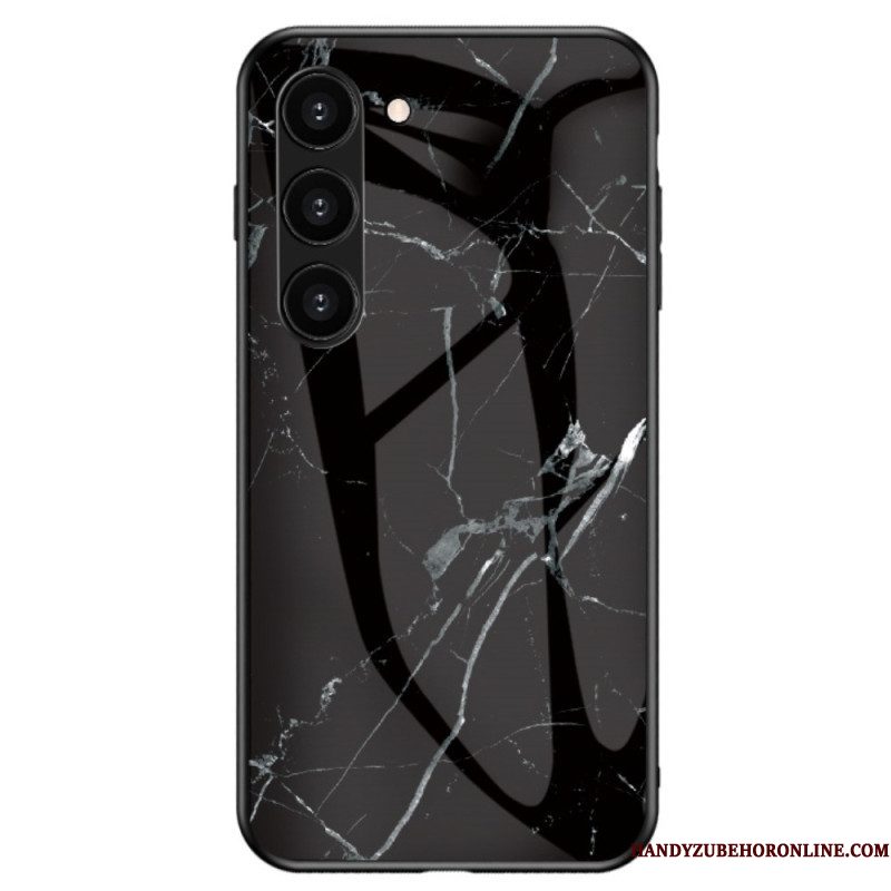 Hoesje voor Samsung Galaxy S23 5G Marmer Gehard Glas