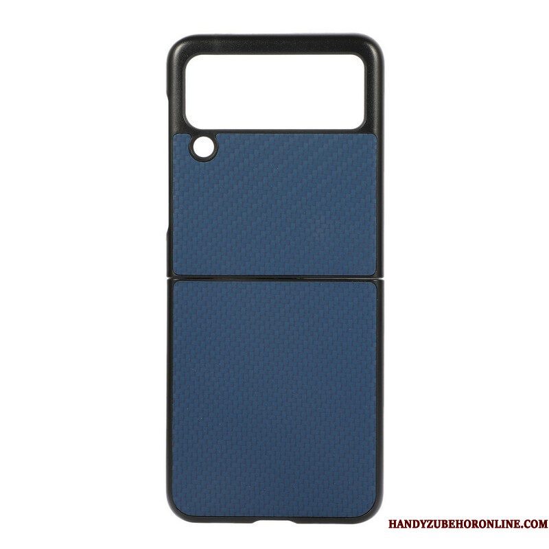 Hoesje voor Samsung Galaxy Z Flip 3 5G Folio-hoesje Koolstofvezel