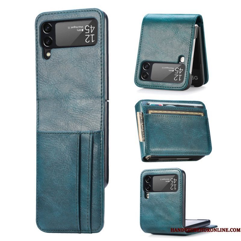 Hoesje voor Samsung Galaxy Z Flip 3 5G Portemonnee Folio-hoesje Stijl Lederen Portemonnee