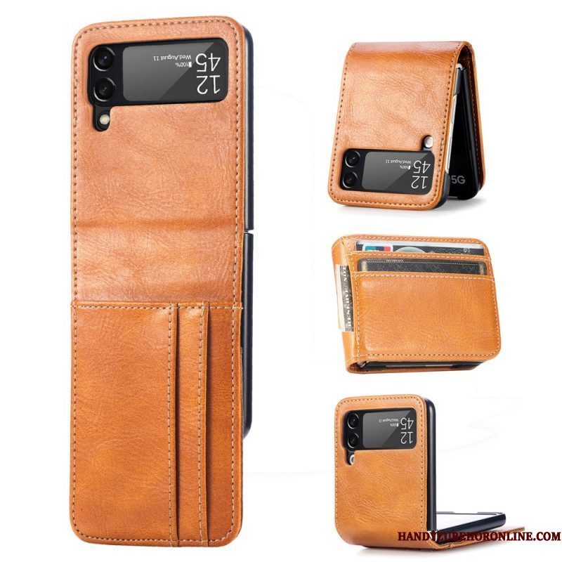 Hoesje voor Samsung Galaxy Z Flip 3 5G Portemonnee Folio-hoesje Stijl Lederen Portemonnee