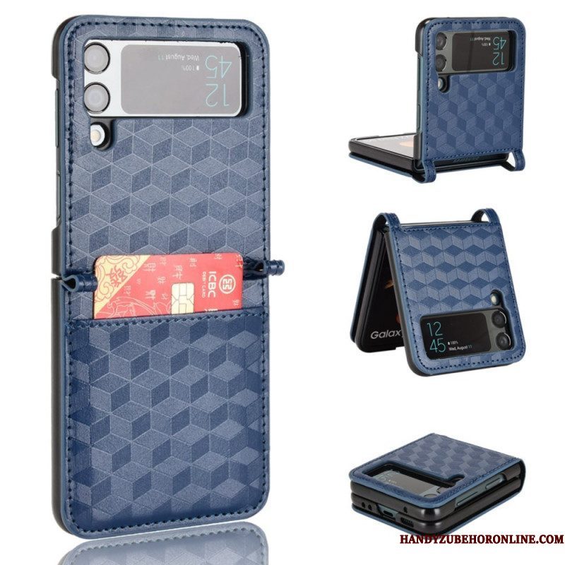 Hoesje voor Samsung Galaxy Z Flip 4 Folio-hoesje 3d Kubus