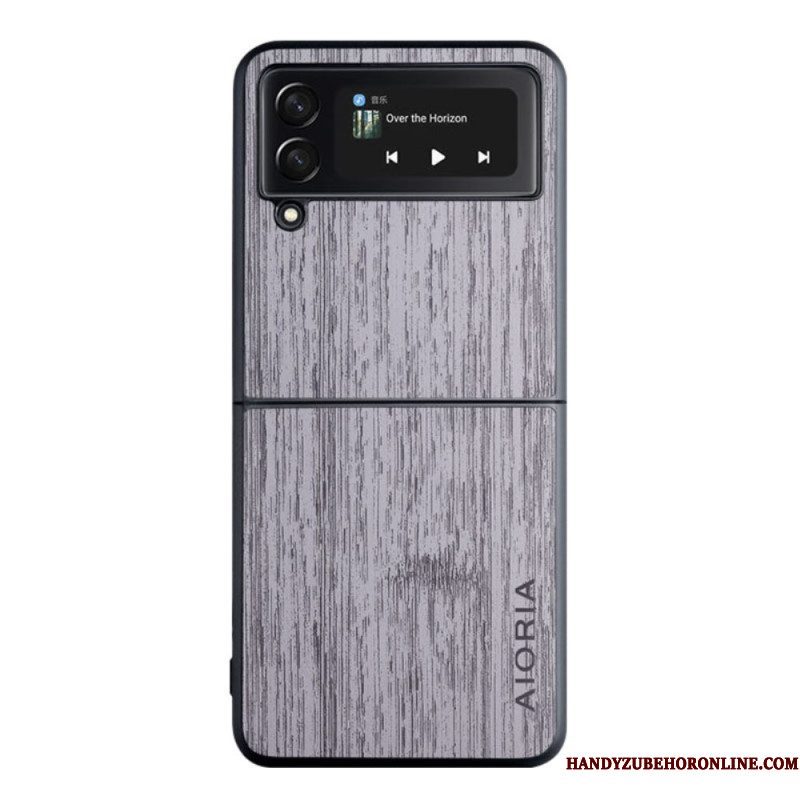 Hoesje voor Samsung Galaxy Z Flip 4 Folio-hoesje Aioria-hout