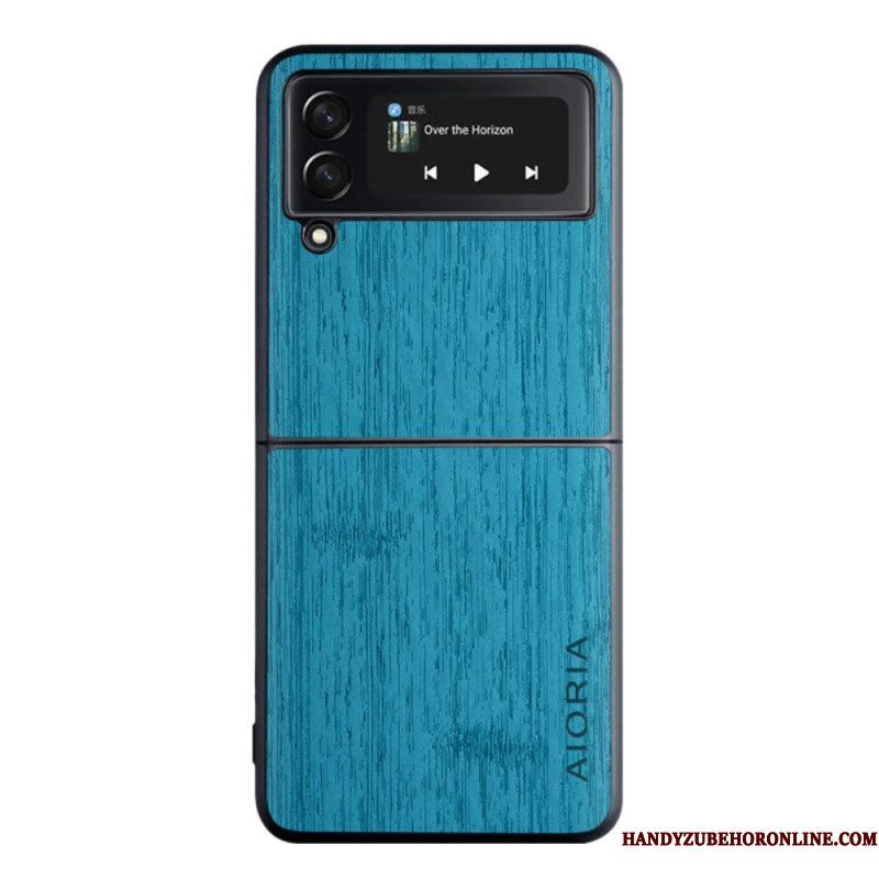 Hoesje voor Samsung Galaxy Z Flip 4 Folio-hoesje Aioria-hout