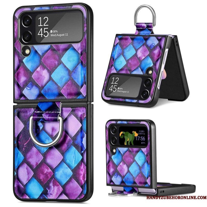 Hoesje voor Samsung Galaxy Z Flip 4 Folio-hoesje Fantasie Met Ring Caseneo