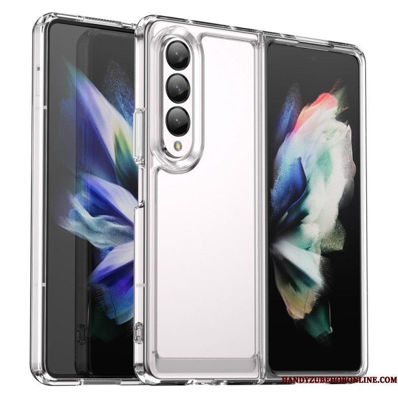 Hoesje voor Samsung Galaxy Z Fold 4 Kunststof Kleur