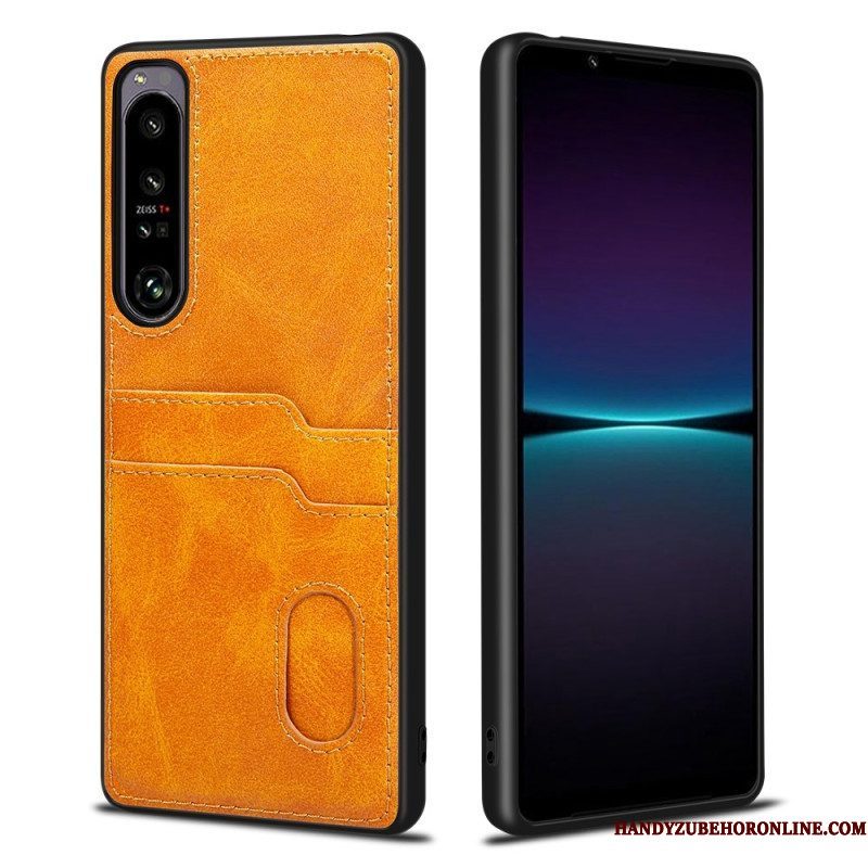 Hoesje voor Sony Xperia 1 IV Dubbele Kaarthouder