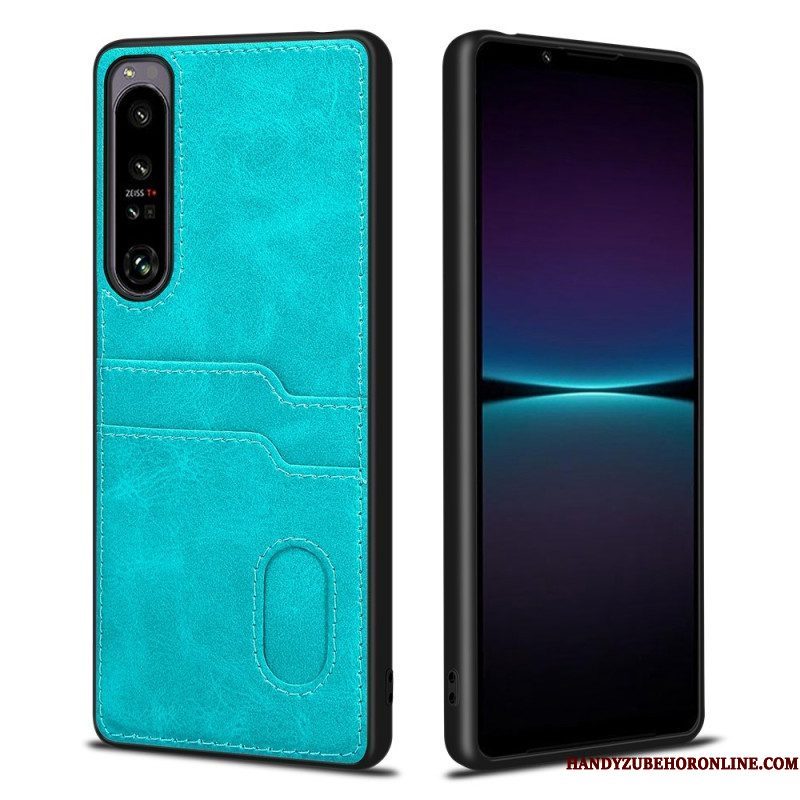 Hoesje voor Sony Xperia 1 IV Dubbele Kaarthouder