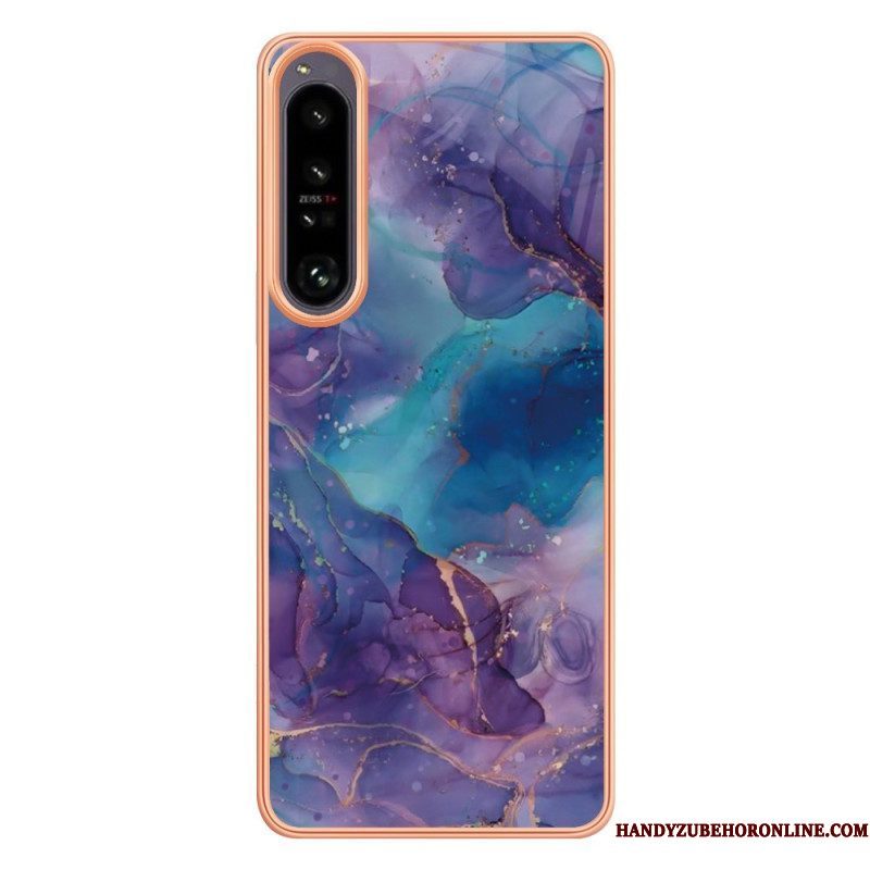 Hoesje voor Sony Xperia 1 IV Marmer