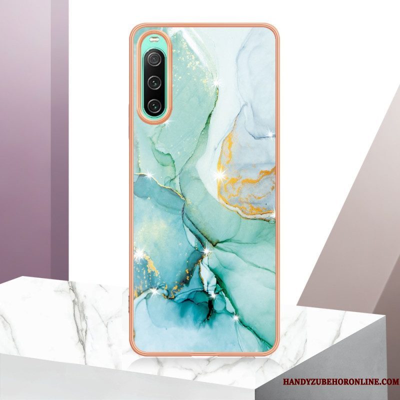 Hoesje voor Sony Xperia 10 IV Gekleurd Marmer