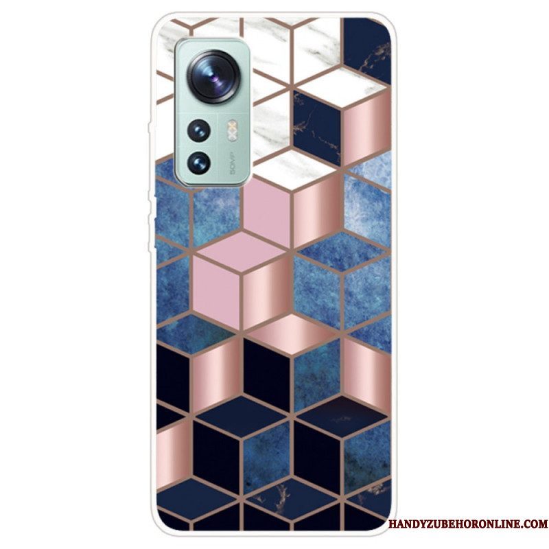 Hoesje voor Xiaomi 12 / 12X Weiger Geometrisch Marmer