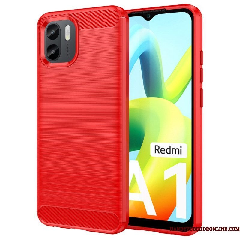 Hoesje voor Xiaomi Redmi A1 Geborstelde Koolstofvezel