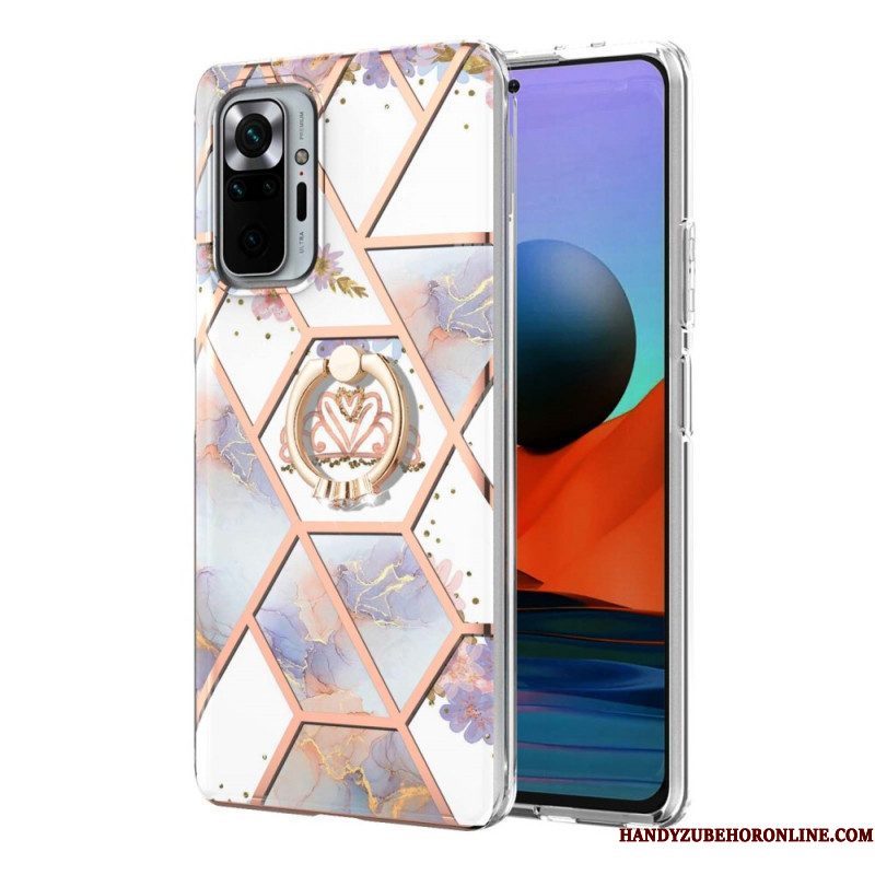 Hoesje voor Xiaomi Redmi Note 10 Pro Ringbeugel Bloemen