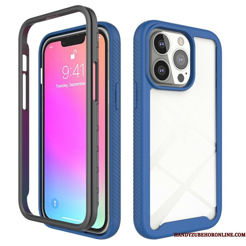 Hoesje voor iPhone 13 Pro Hybride Ontwerp Siliconen Randen