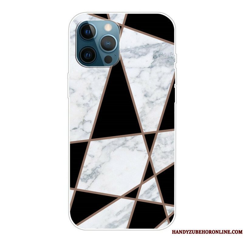 Hoesje voor iPhone 13 Pro Weiger Geometrisch Marmer