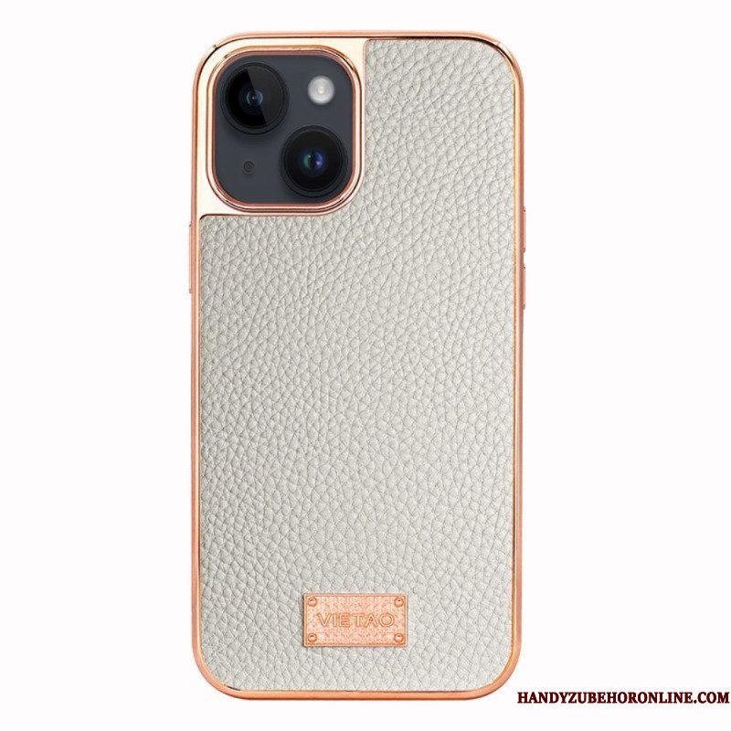 Hoesje voor iPhone 14 Plus Vietao Lychee Leereffect