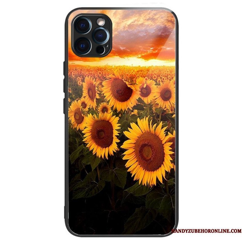 Hoesje voor iPhone 14 Pro Intense Zonnebloemen